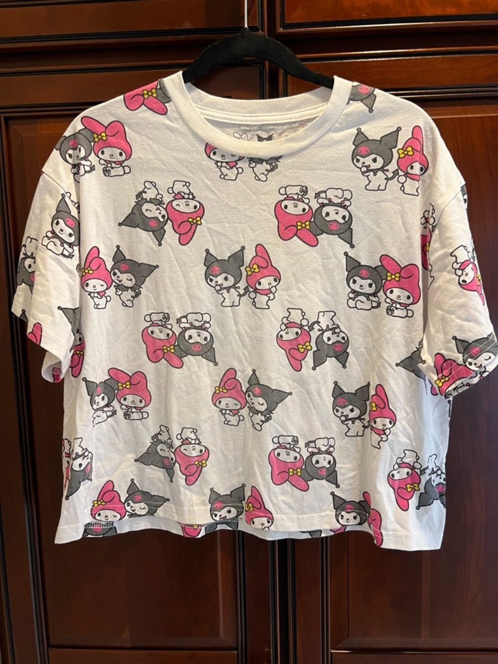 My Melody & Kuromi by Sanrio Crop Style Short Sleeve T-Shirt